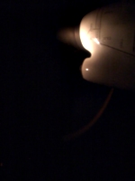 [picture: Plane engine at night]