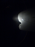 [Picture: Plane engine at night 2]