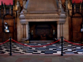 [picture: Fireplace in the Great Hall of Edinburgh Castle]