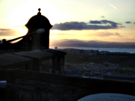 [picture: Sunset over Edinburgh]
