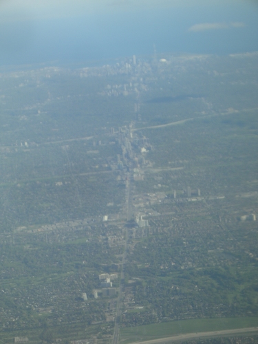 [Picture: Yonge Street, Toronto, from Above]