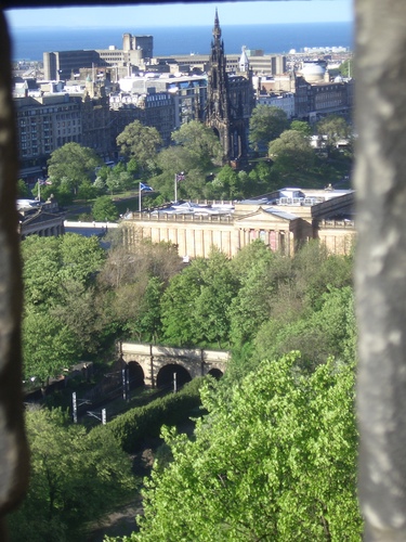 [Picture: Edinburgh from the castle]