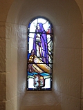 [Picture: Stained glass window in the chapel of St. Margaret]