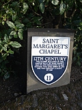 [Picture: Saint Margaret’s Chapel: The Sign]