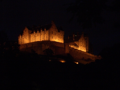 [Picture: Edinburgh Castle at night 2]