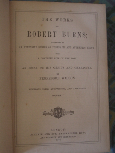 [Picture: The Works of Robert Burns]