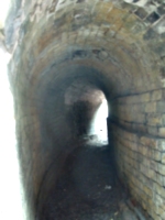 [picture: A curved brick tunnel outside: 2]