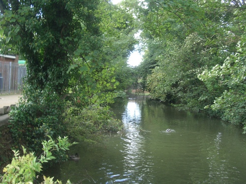 [Picture: River with arched stone bridge]