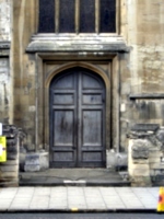[picture: St. Mary's side door]