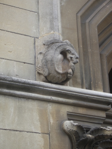 [Picture: Stone dragon architectural ornament]