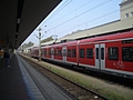 [Picture: Local train at Mannheim station]