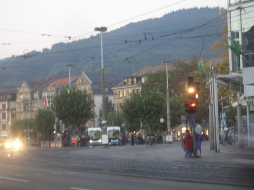 [Picture: German street-corner]