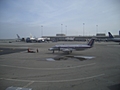 [Picture: Parked plane, fuzzy mode]