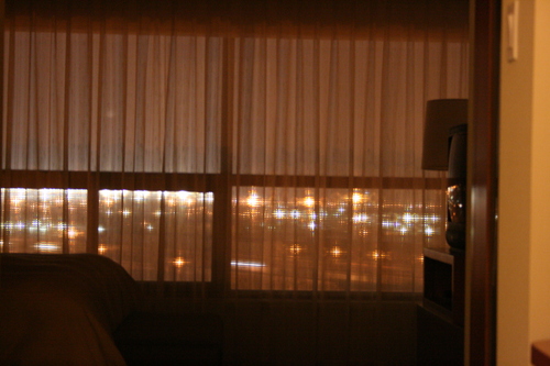 [Picture: Through the hotel window 1]