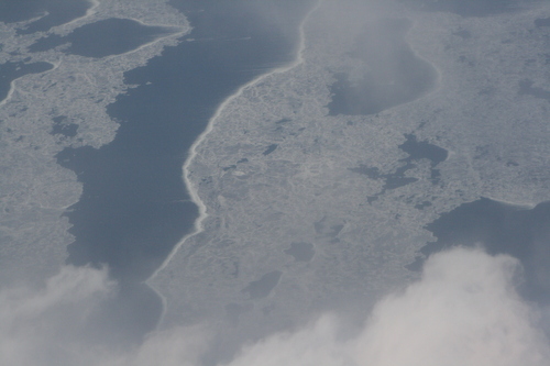 [Picture: Clouds over ice on Lake Michigan 2]