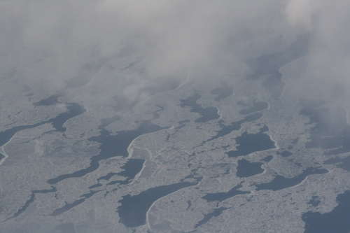 [Picture: Clouds over ice on Lake Michigan 3]