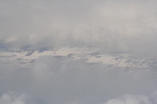 [Picture: Snow-covered fields seen through clouds 2]