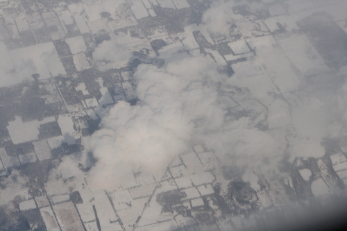 [Picture: Snow-covered fields seen through clouds 8]