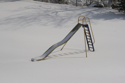 [Picture: No-one on the slide today 2]