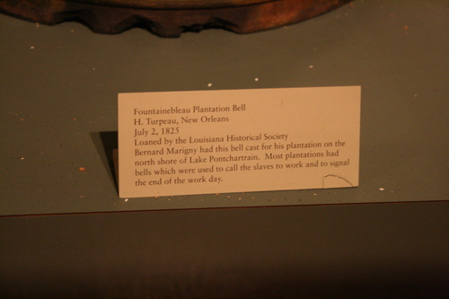 [Picture: Fountainebleau Plantation Bell 3: the caption]