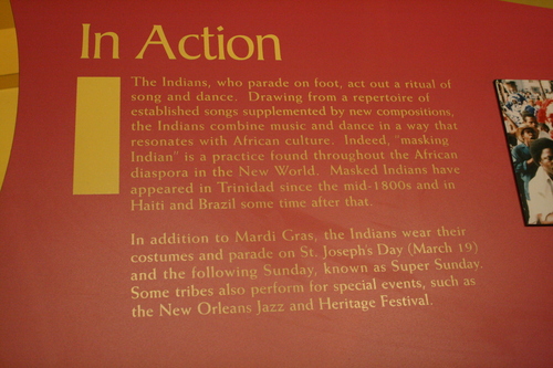 [Picture: Indian costume display caption]