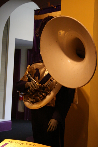 [Picture: Marching bandsman]