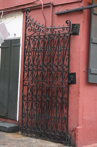 [Picture: Wrought iron gate]