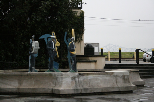 [Picture: Jass fountain by the river]