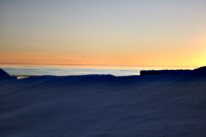 [picture: Point Petre Snow Sunset]