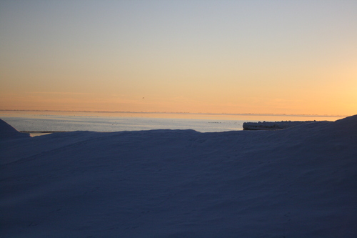 [Picture: Point Petre Snow Sunset]