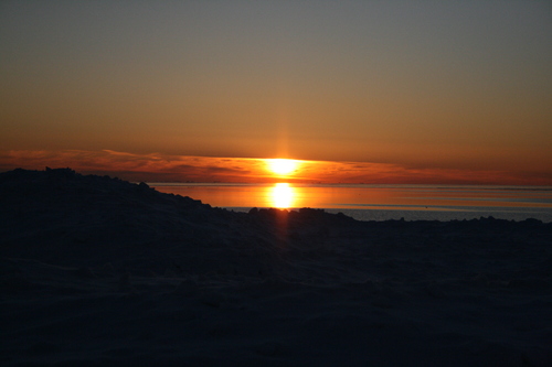 [Picture: Winter Sunset over Lake Ontario]