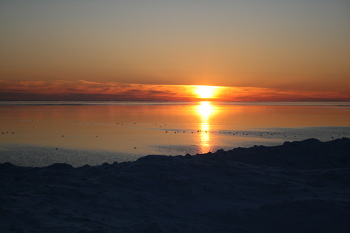 [Picture: Winter Sunset over Lake Ontario 4]