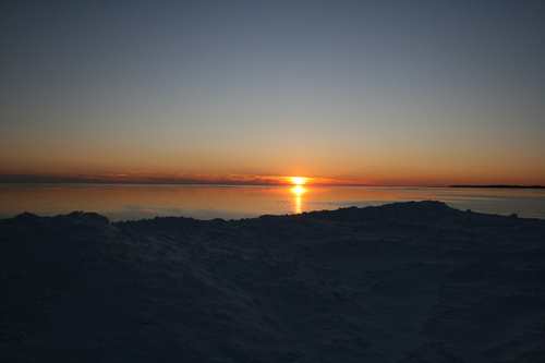 [Picture: Winter Sunset over Lake Ontario 5]