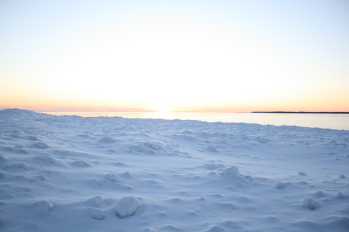 [Picture: Snowy beach]
