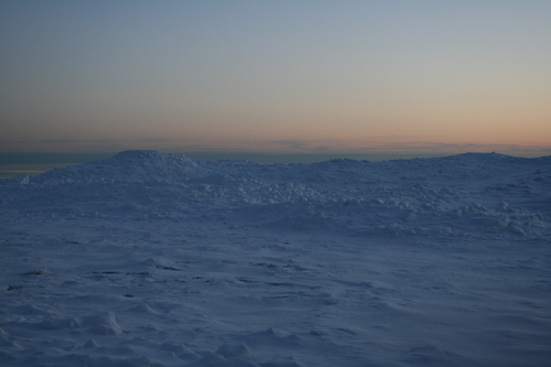 [Picture: Pastel skies and snow]