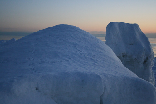 [Picture: On top of the icy world]