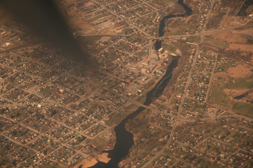 [Picture: Diagonal River with Goods Train]