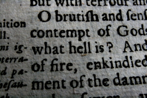 [picture: Closeup words 7: what hell is?]
