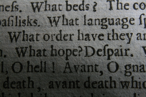 [Picture: Closeup words 5: What order have they... What hope? Despair.]