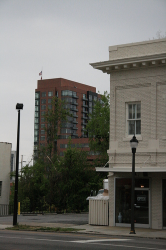 [Picture: Brick Elegance and Modern Tower 1]