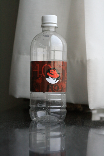 [Picture: Red Hat water bottle 1]