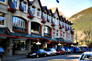 [picture: Banff side street]