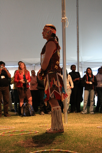 [Picture: Native hoop dancer]