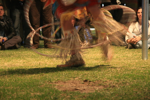 [Picture: Native dancer, his feet]