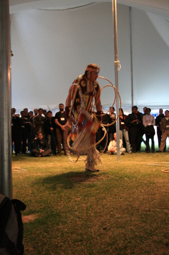 [Picture: Native hoop dancer]