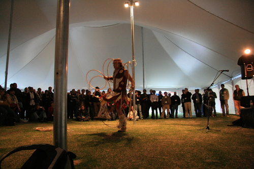 [Picture: Native hoop dancer]