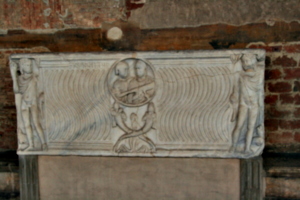 [picture: sarcophagus from 3rd century C.E. 1: front view]