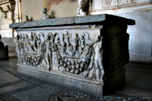 [picture: 1800-year-old carved stone sarcophagus 1]
