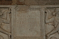[Picture: Second century sarcophagus 3: the inscription]