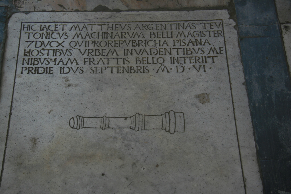 [Picture: Inscription from an Italian Grave]